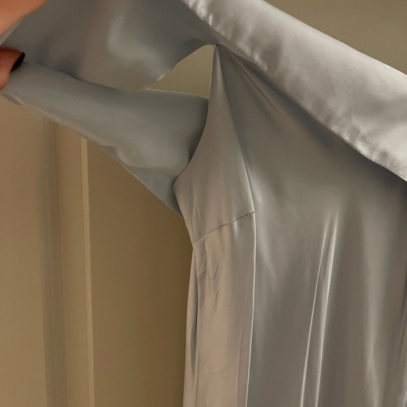 Bardot Dawn Light Blue Cold Shoulder Slip Dress Size US 4 Size XS - Picture 8 of 15